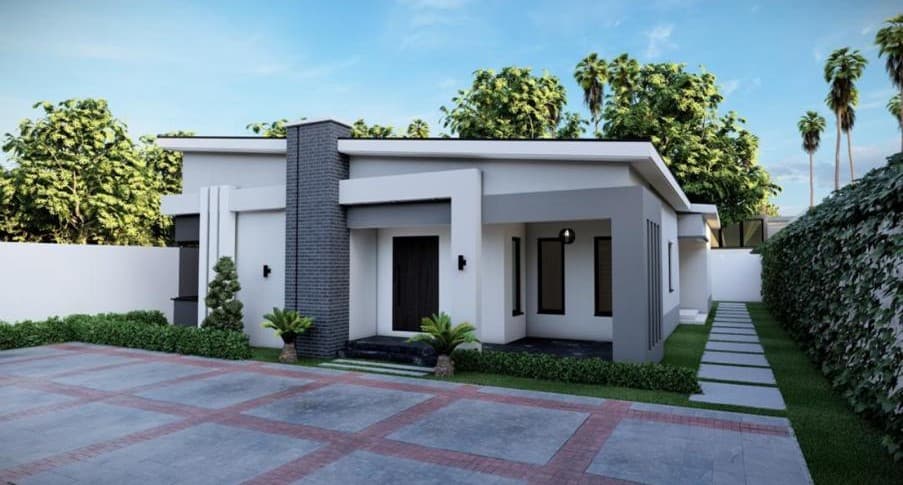 Old GRA Bungalow front view render
