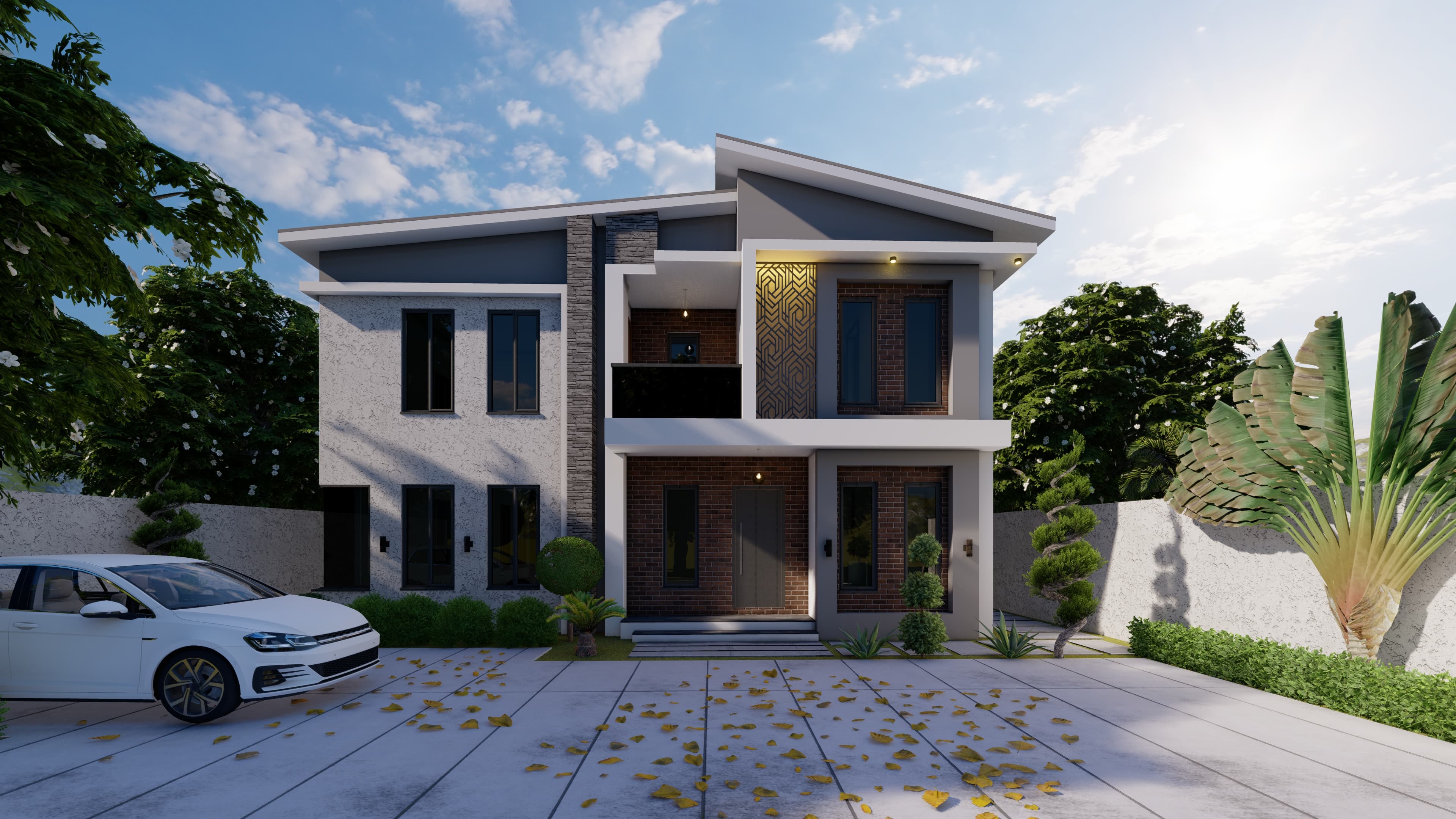 Imamu Duplex front view render