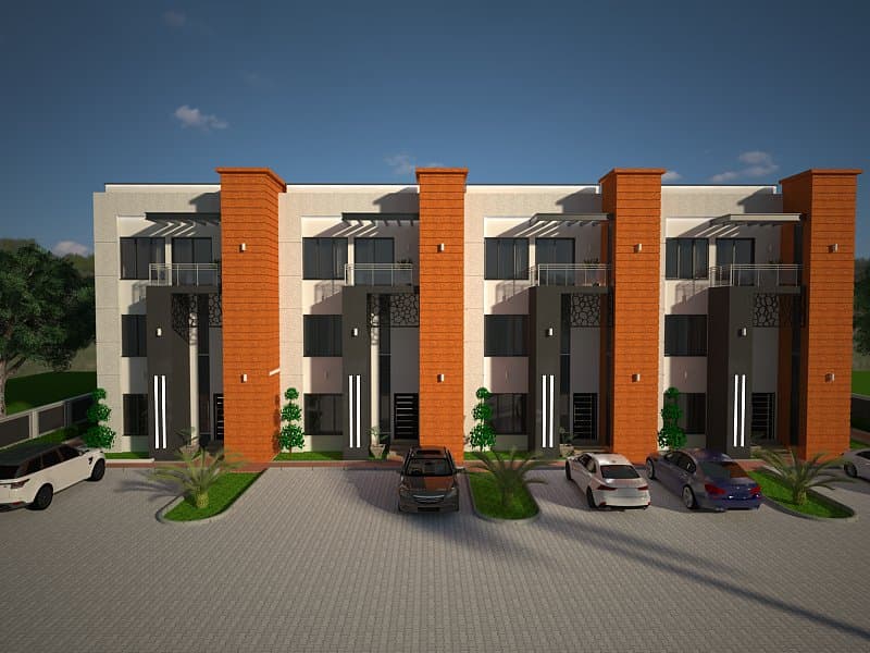 Jahi Terraces front view render